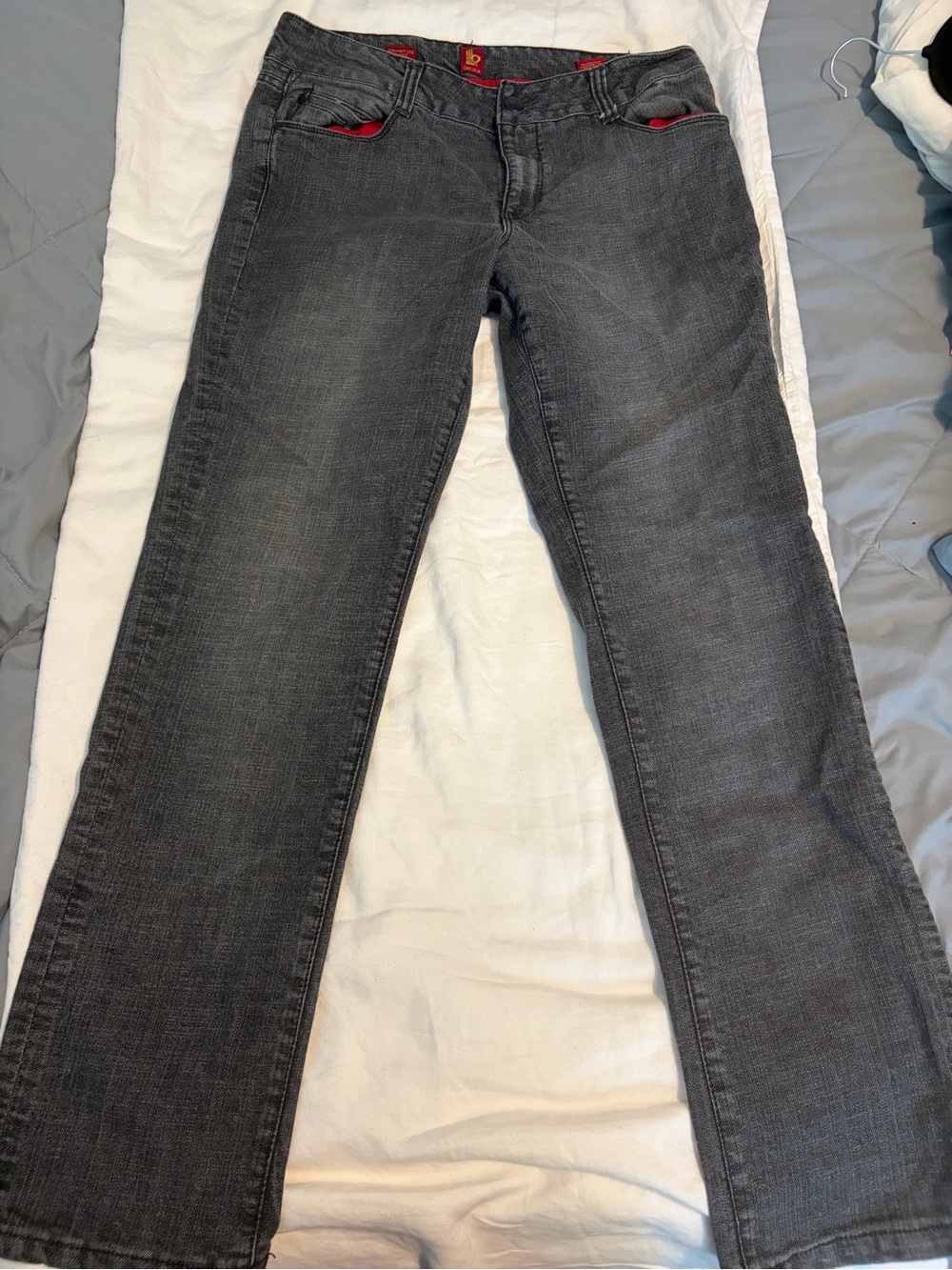 Ooh La La Sasson Vintage Women's Dark Gray Straight-Leg Jeans